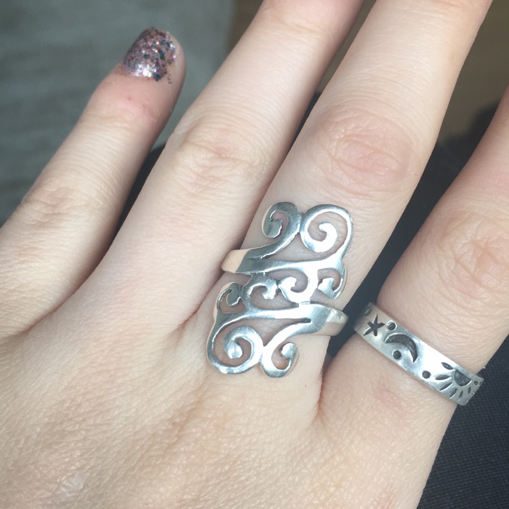 Sterling silver ring, 6 1/2